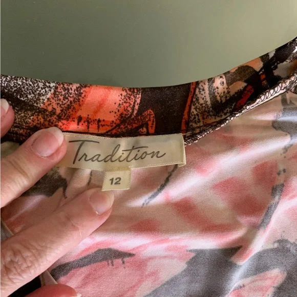 💜 Patterned Dress Short Sleeved - Picture 2 of 2